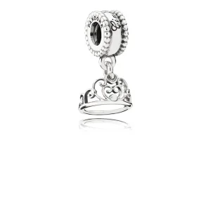 (imagine pentru) Talisman pandantiv PANDORA, Disney, Cinderella e Tiara din argin