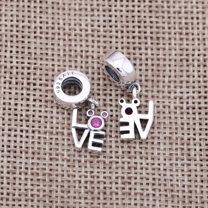 (imagine pentru) Talisman pandantiv PANDORA, Disney, Dragostea lui Mickey din arg - Vizualizare 3