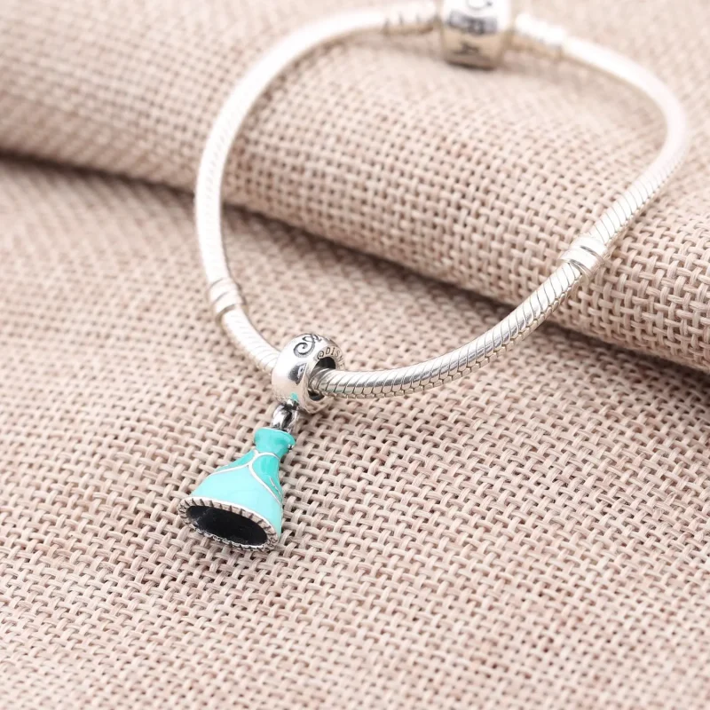 (imagine pentru) Talisman pandantiv PANDORA, Disney, Rochia lui Jasmine din argin - Vizualizare 2