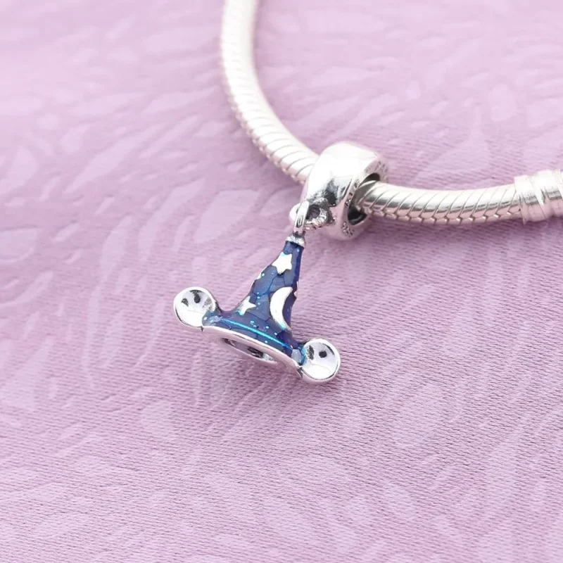 (imagine pentru) Talisman pandantiv PANDORA, Disney, Vrăjitor Mickey Hat din argi - Vizualizare 2