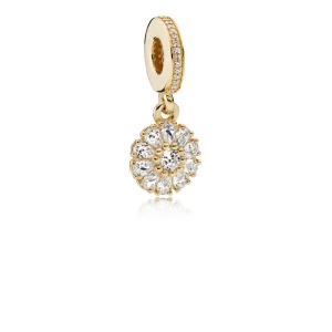(imagine pentru) Talisman pandantiv PANDORA, Floral impodobit din aur, argint