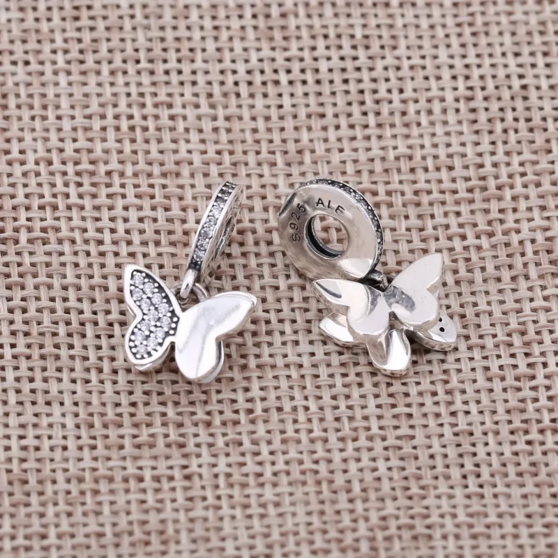 (imagine pentru) Talisman pandantiv PANDORA, Fluturarea fluturilor din argint - Vizualizare 3