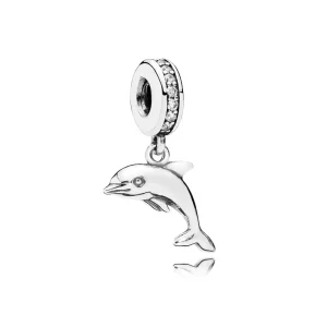 (imagine pentru) Talisman pandantiv PANDORA, Jucării Delfinilor din argint