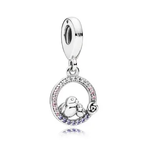 (imagine pentru) Talisman pandantiv PANDORA, Mama si Baby Bird din argint