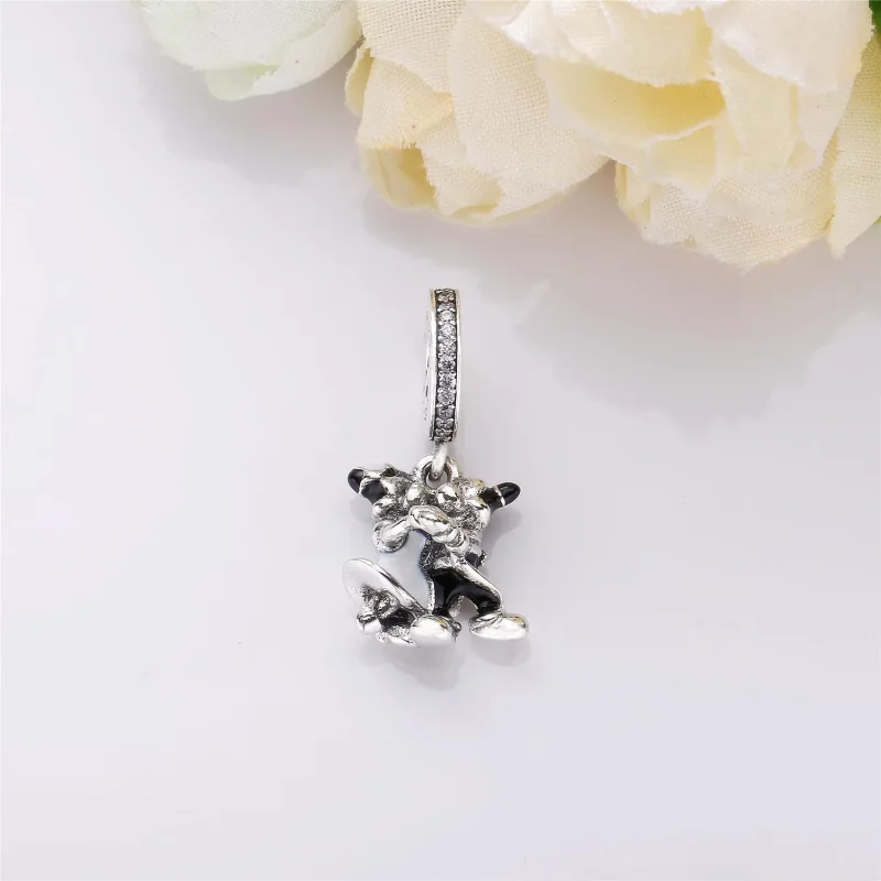 (imagine pentru) Talisman pandantiv PANDORA, Mickey și Minnie din argint - Vizualizare 3