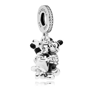 (imagine pentru) Talisman pandantiv PANDORA, Mickey și Minnie din argint