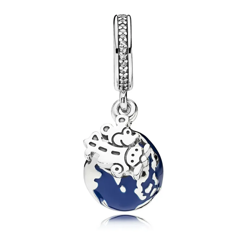 (imagine pentru) Talisman pandantiv PANDORA, Mickey Mouse Glob din argint - Vizualizare 3