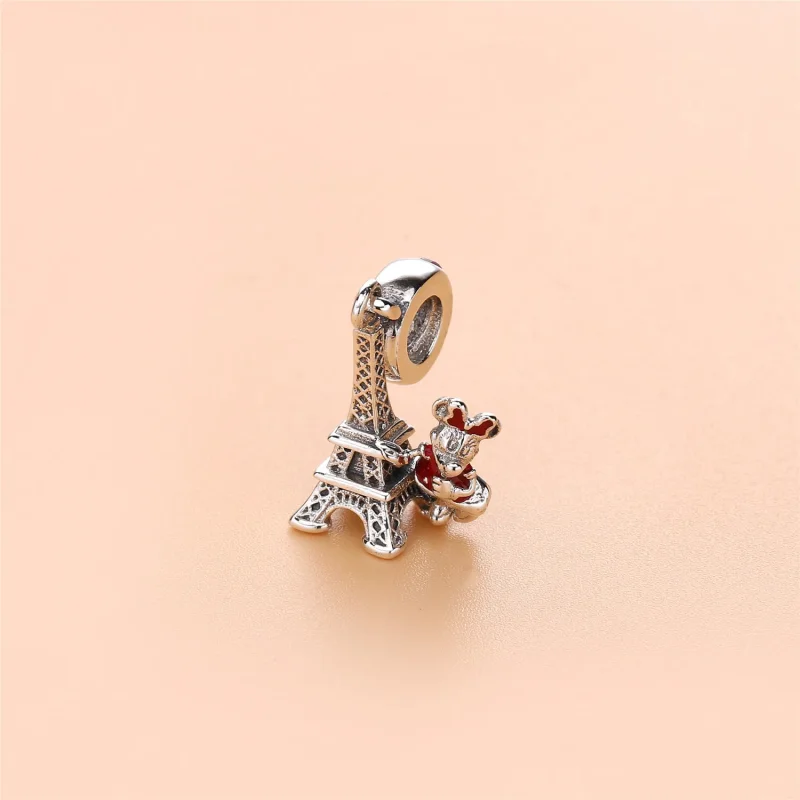 (imagine pentru) Talisman pandantiv PANDORA, Minnie Mouse Turnul Eiffel din argin - Vizualizare 3