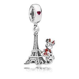 (imagine pentru) Talisman pandantiv PANDORA, Minnie Mouse Turnul Eiffel din argin