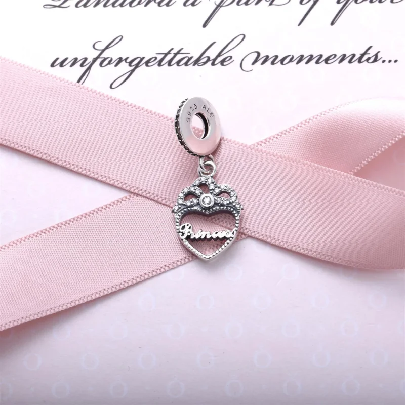(imagine pentru) Talisman pandantiv PANDORA, Printesa coroana inima din argint - Vizualizare 2