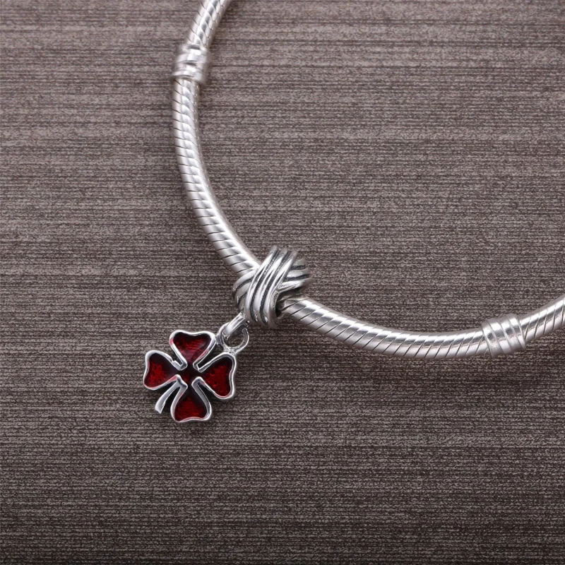 (imagine pentru) Talisman pandantiv PANDORA, Trifoi din argint PJ00148-1G - Vizualizare 4