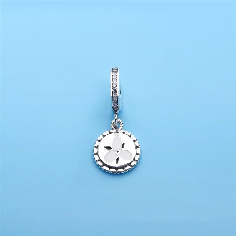 (imagine pentru) Talisman pandantiv PANDORA, Trillium floare din argint - Vizualizare 2