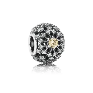(imagine pentru) Talisman PANDORA, Abstract pavé ajurată din argint