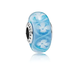 (imagine pentru) Talisman PANDORA, Albastru Bloom din argint