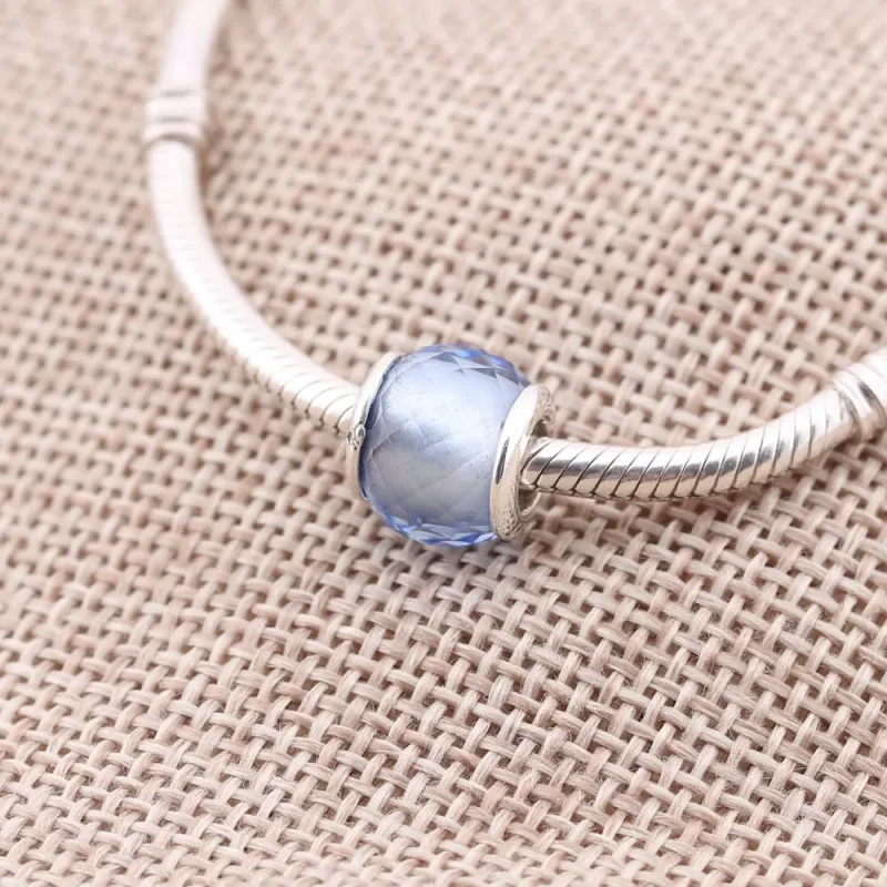 (imagine pentru) Talisman PANDORA, Albastru Petite Faţete din argint - Vizualizare 2