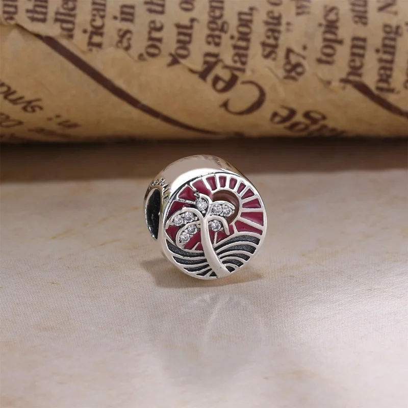 (imagine pentru) Talisman PANDORA, Apusul tropical din argint - Vizualizare 2