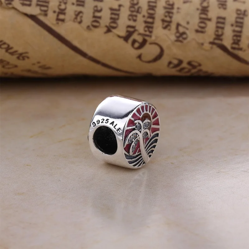 (imagine pentru) Talisman PANDORA, Apusul tropical din argint - Vizualizare 3