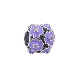 (imagine pentru) Talisman PANDORA, Floare mov din argint