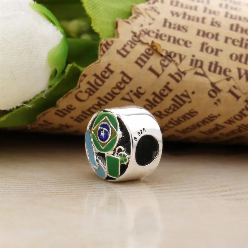 (imagine pentru) Talisman PANDORA, Brazilia din argint - Vizualizare 3
