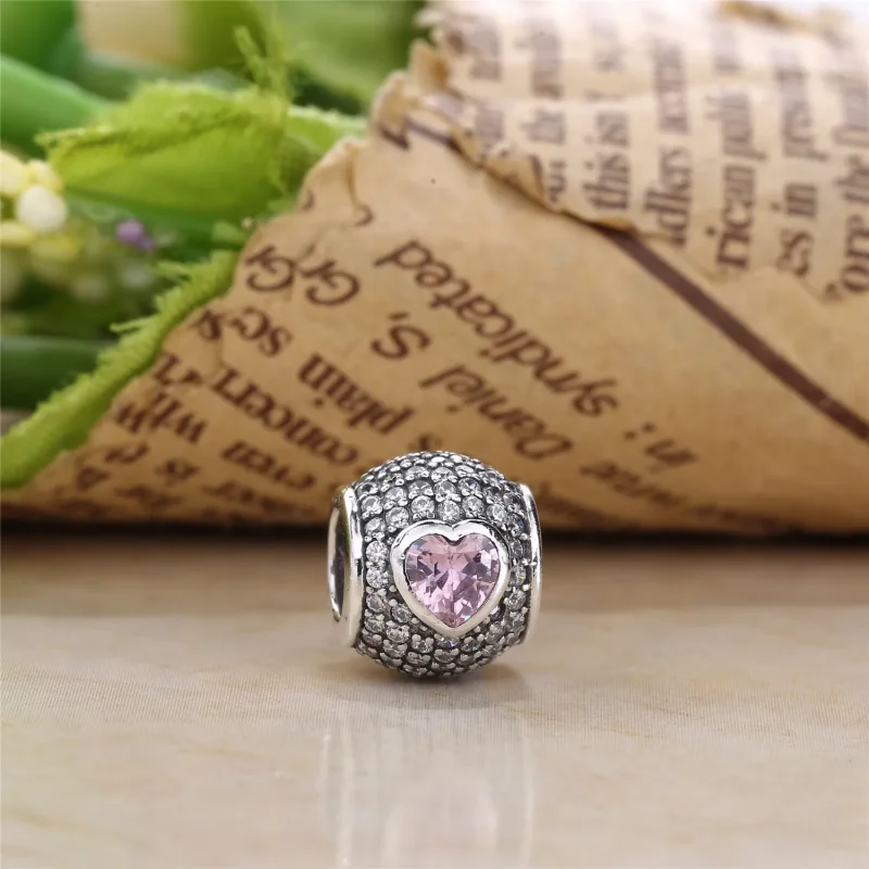 (imagine pentru) Talisman PANDORA, Captivating pavé inima din argint - Vizualizare 2