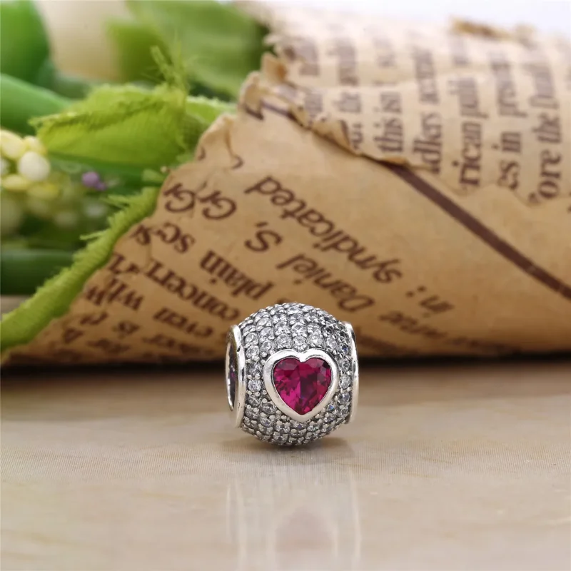 (imagine pentru) Talisman PANDORA, Captivating pavé inima din argint - Vizualizare 3