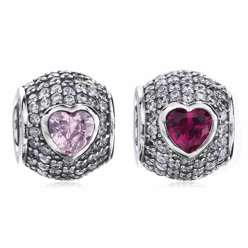 (imagine pentru) Talisman PANDORA, Captivating pavé inima din argint - Vizualizare 5