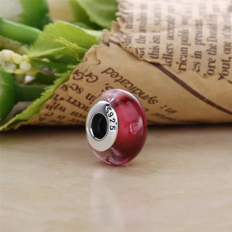 (imagine pentru) Talisman PANDORA, Cerise Heart din argint - Vizualizare 2