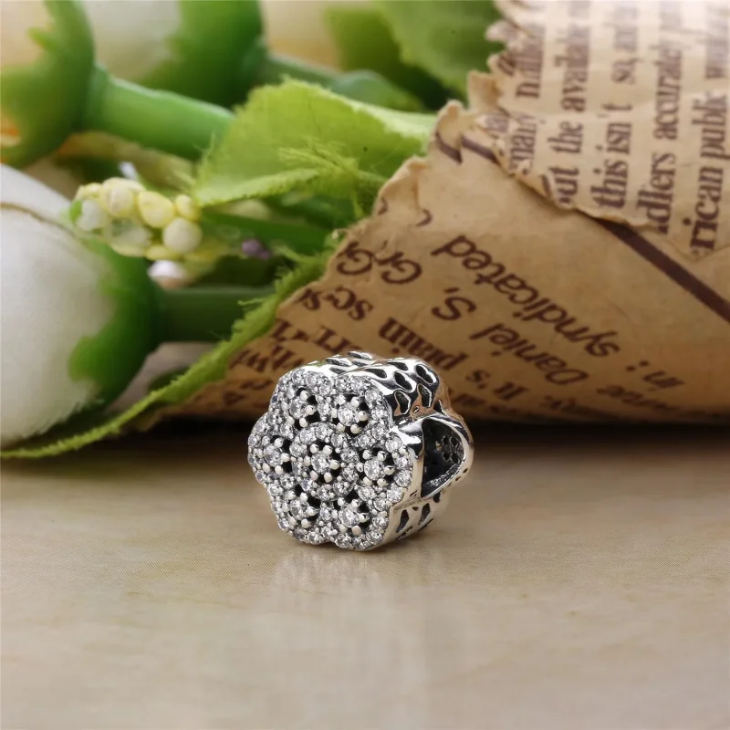 (imagine pentru) Talisman PANDORA, Cristalizat floral din argint - Vizualizare 3