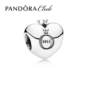 (imagine pentru) Club Charm 2015, Pandora club 2015 silver charm, 0.01ct TW h/vs 