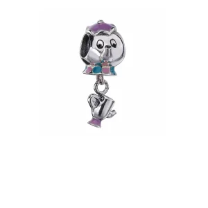 (imagine pentru) Talisman PANDORA, Disney, Doamna Potts & chip din argint