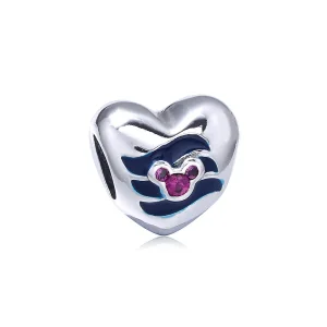 (imagine pentru) Talisman PANDORA, Disney, Inima lui Mickey din argint