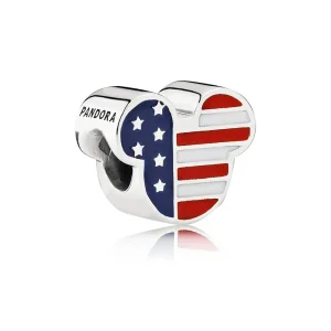 (imagine pentru) Talisman PANDORA, Disney, Mickey americana din argint