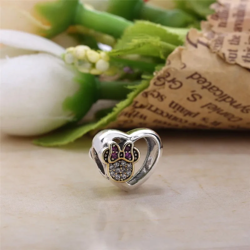 (imagine pentru) Talisman PANDORA, Disney, Mickey & Minnie din argint - Vizualizare 2