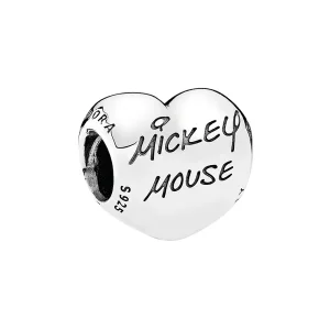 (imagine pentru) Talisman PANDORA, Disney, Mickey mouse semnătura din argint
