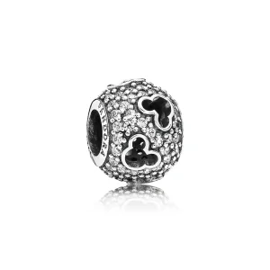 (imagine pentru) Talisman PANDORA, Disney, Mickey siluete din argint