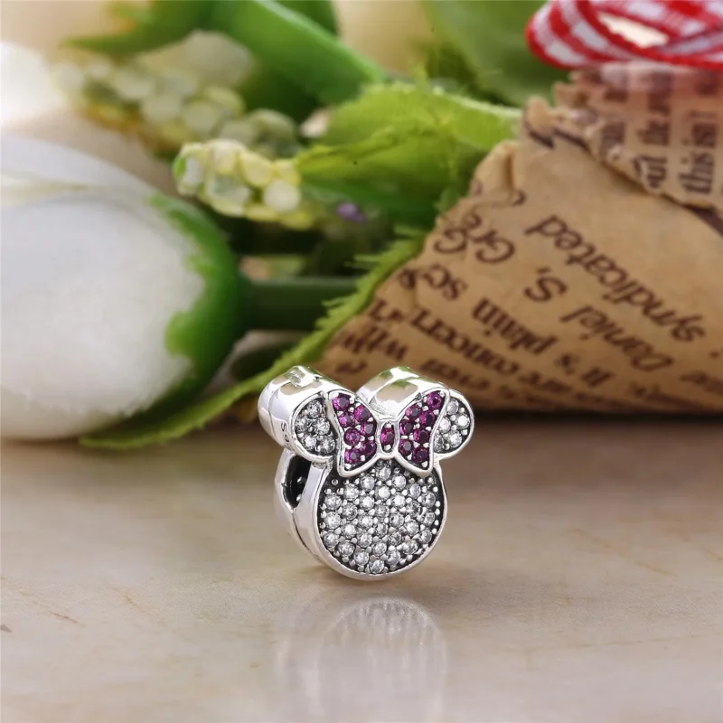 (imagine pentru) Talisman PANDORA, Disney, Minnie Mouse urechi din argint - Vizualizare 2