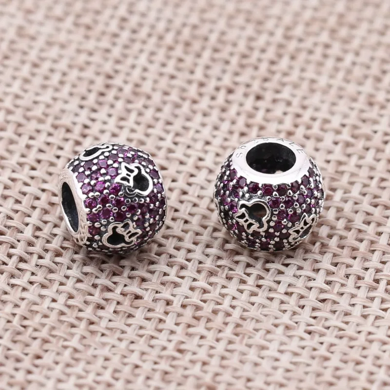 (imagine pentru) Talisman PANDORA, Disney, Minnie siluete din argint - Vizualizare 2