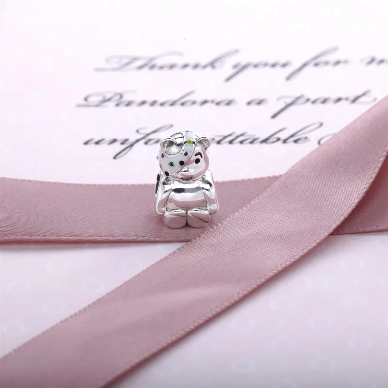 (imagine pentru) Talisman PANDORA, Ediție limitată Pudsey Bear din argint - Vizualizare 2