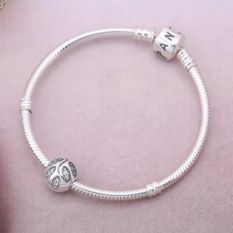 (imagine pentru) Clips/Talisman fix Frunze strălucitoare - PANDORA - Vizualizare 2