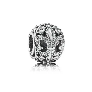 (imagine pentru) Talisman PANDORA, Fleur de Lis ajurată din argint
