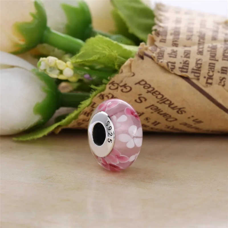 (imagine pentru) Talisman PANDORA, Floare roz din argint 791652A - Vizualizare 2