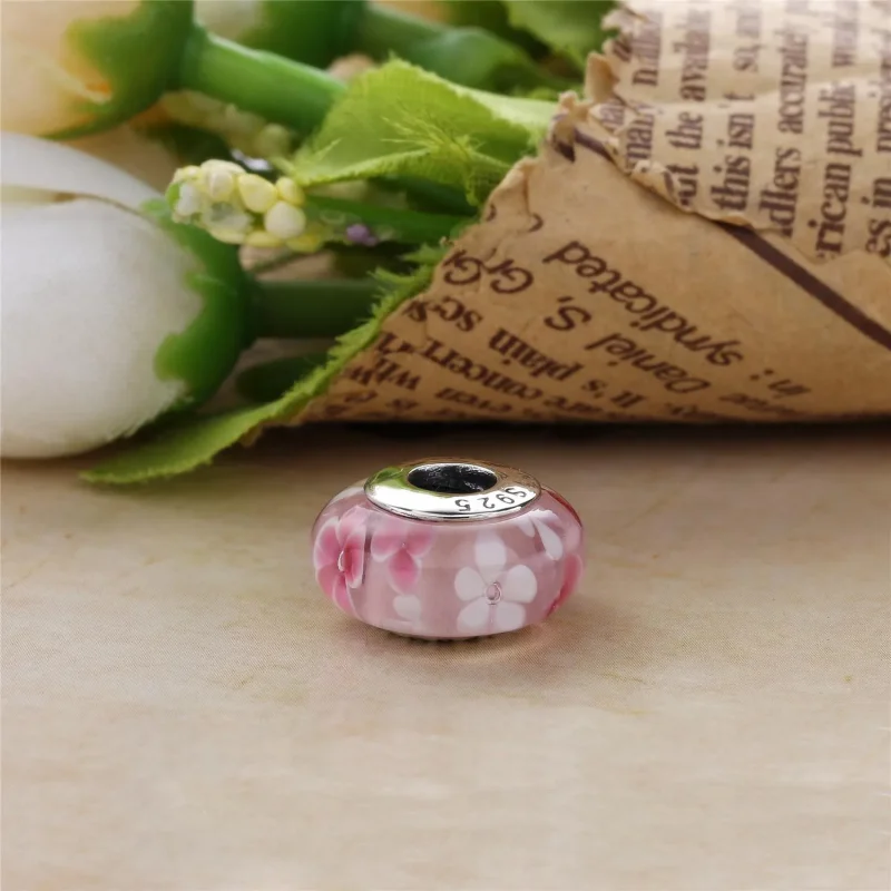 (imagine pentru) Talisman PANDORA, Floare roz din argint 791652A - Vizualizare 3