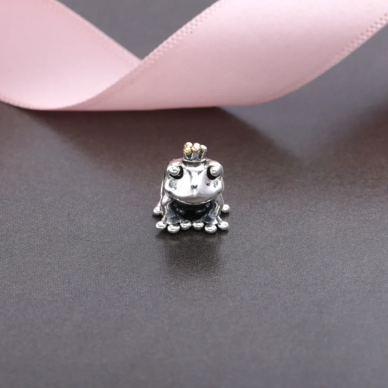 (imagine pentru) Talisman PANDORA, Frog Prince din argint, aur 14k - Vizualizare 3