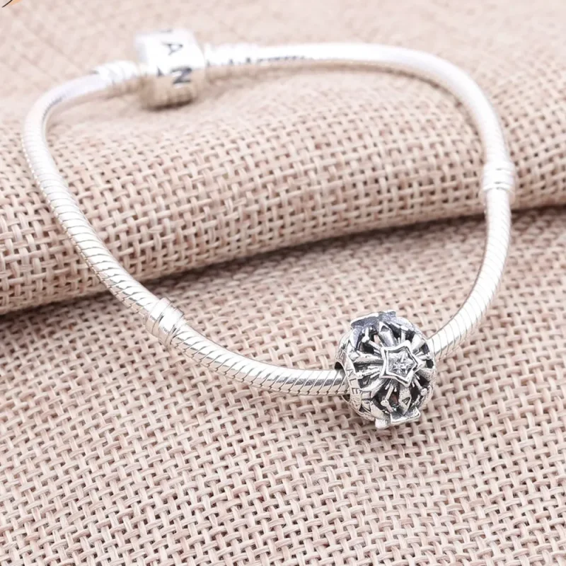 (imagine pentru) Talisman PANDORA, Fulg de Nea congelat ajurată din argint - Vizualizare 2