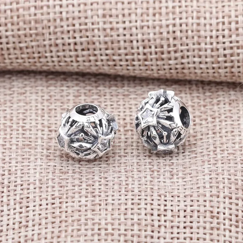 (imagine pentru) Talisman PANDORA, Fulg de Nea congelat ajurată din argint - Vizualizare 3