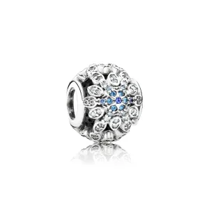(imagine pentru) Talisman PANDORA, Fulg de Nea cristalizat din argint