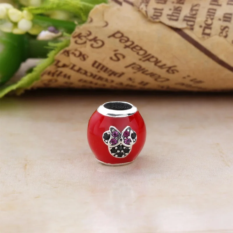 (imagine pentru) Talisman PANDORA, I ♥ Minnie Mouse din argint - Vizualizare 2