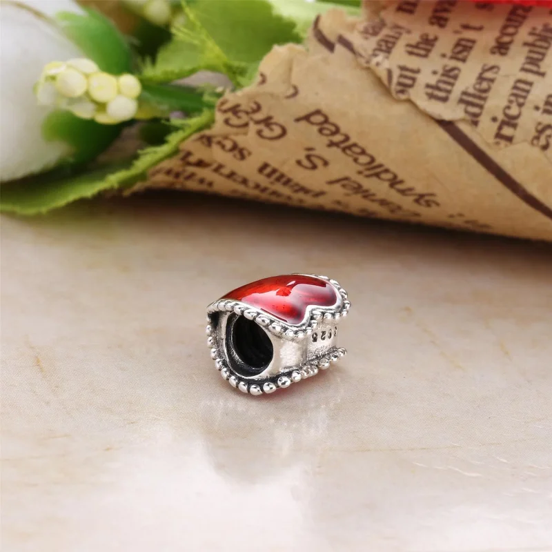 (imagine pentru) Talisman PANDORA, Inima rosie din argint - Vizualizare 3