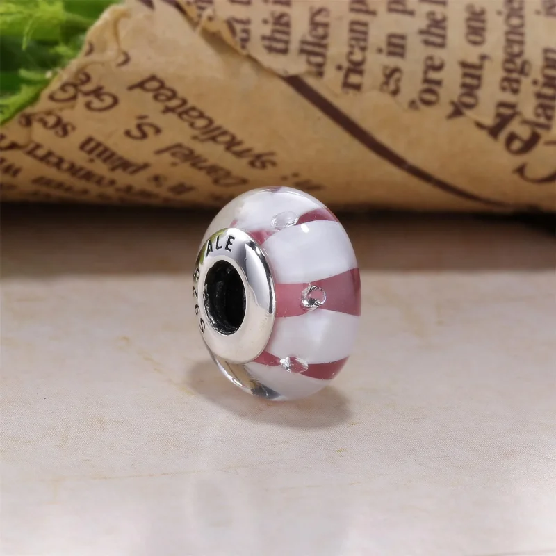 (imagine pentru) Talisman PANDORA, Maro sticlă de Murano din argint - Vizualizare 2