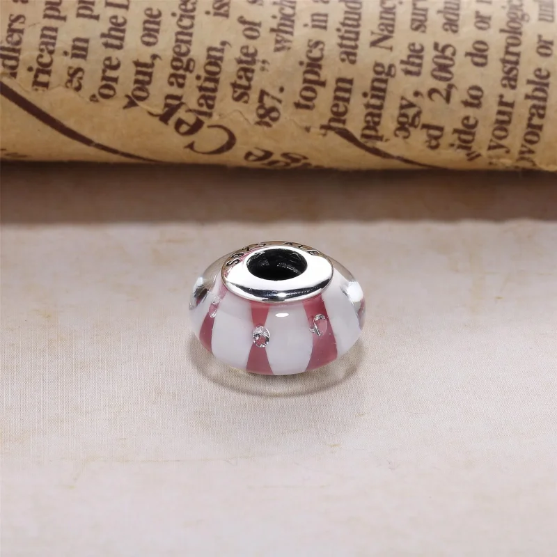 (imagine pentru) Talisman PANDORA, Maro sticlă de Murano din argint - Vizualizare 3
